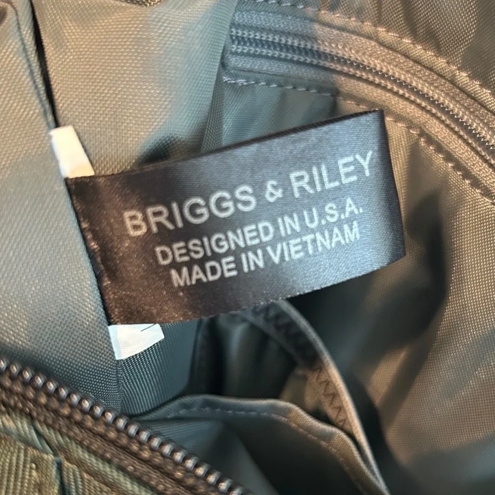 Briggs‎ & Riley Travel Tote Bag Forest Green Ballistic Nylon Organizer